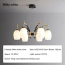 Nordic LED Chandelier Retro Glass Design Lighting Fixtures for Living Room by Ljojo