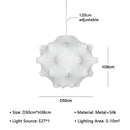 Unique Wabi-Sabi LED Ceiling Chandelier Lamp Modern Silk Pendant Light by Ljojo