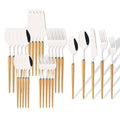 Ljojo 30-Piece Stainless Steel Cutlery Set - High-end Tableware for Restaurants and Hotels