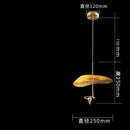 Copper Lotus Chandelier Ceiling Pendant Lamp by Ljojo - Elegant Hanging Light Fixture for Home Decor