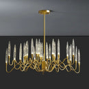 Ljojo Luxe Crystal Chandelier: Elegant Nordic Office & Living Room Pendant Lamp
