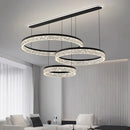 Ljojo Luxury Crystal Living Room Chandelier - Elegant Dining Room Pendant Lamp Home Decoration