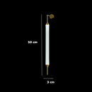 Italian Minimalist Gold Long-Line Tube Floor Lamp, Dimmable LED Wall Lamp for Living Room - Ljojo