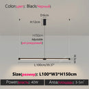 Ljojo LED Pendant Light Bar for Dining Table Kitchen Chandelier
