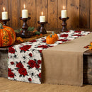 Halloween Rose Table Runner by Ljojo: Festive Farmhouse Decor for Parties & Weddings