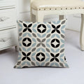 Blue Arrow Geometric Petal Linen Pillowcase by Ljojo