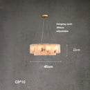 New Marble Pattern LED Chandelier Modern Suspension Lighting for Living Room by Ljojo