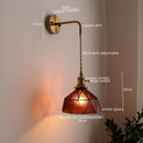 Ljojo LED Wall Lamps: Nordic Modern Design, Bedroom & Bathroom Lighting, Pull Chain Switch.