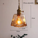 Ljojo Vintage Industrial Pendant Light Glass Chandelier for Dining Room Industrial Style Lighting