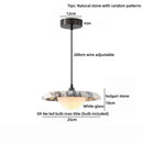 Ljojo LED Pendant Lamp with Bulgari Stone Decoration for Home Décor