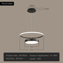 Modern Gold Black Dimmable Led Chandelier for Kitchen Dining Room - Ljojo Home Design Lusters