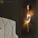 Ljojo Modern Crystal Tears LED Wall Lamps Chandeliers for Bedroom Home Decoration