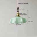 Ljojo Milky Yellow Glass LED Pendant Lights - Copper Nordic Hanging Lamp