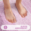 Ljojo Luxury Microfiber Bathroom Rug - Extra Soft, Thick & Non-Slip Plush Bath Mat