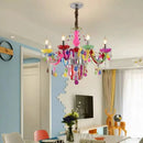 Modern Crystal Chandelier Pendant Light for Bedroom Living Room by Ljojo