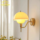 French Medieval Cream Glass LED Wall Lamp | Warm Atmosphere, Wall Mounted Living Room Light Ljojo