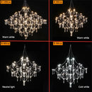 LED Crystal Chandelier: Romantic Starry Living Room Lighting by Ljojo