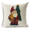 Christmas Santa Claus Pillowcase: Ljojo Linen Decoration for Car Sofa 45cm * 45cm