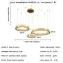 Modern Luxury Crystal LED Chandelier Pendant Lamp for Bedroom Living Room - Ljojo