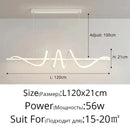 Ljojo Long Ceiling Chandelier for Dining Living Room Pendant Lamp