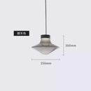 Italian Modern Minimalist Gyro Shaped Desk Lamp Glass Pendant Light for Living Room Bedroom Island