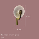 Ljojo LED Wall Lamp: Gold Black Metal Clear Glass, Bedroom Living Room Restaurant Lighting