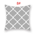 Ljojo 18" Sliver Grey Geometry Striped Pillowcase Home Decor Pillow Cover