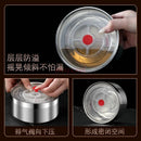 Ljojo 316 Stainless Steel Insulated Bento Lunch Box, 4-Layer Anti-Overflow Design