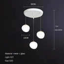 Ljojo Linear Glass Ball Pendant Light Modern Luxury Interior Lighting Staircase Bedroom