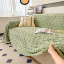 Ljojo™ Super Warm Coral Fleece Sofa Blanket for Winter - Soft & Thick Couch Cover