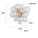Glass Ball LED Chandelier for Living Room Modern Creative Home Decor by Ljojo