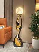 Ljojo Luxury Resin Sculpture LED Floor Lamp