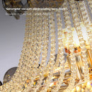 Ljojo Luxe Crystal Chandelier: Modern Elegant Lighting for Living Room, Dining, and Bedroom