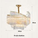 Ljojo Modern Lustre Crystal Chandelier: LED, Living Room, Dining, Bedroom, Kitchen, Pendant Light