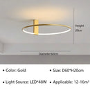 Modern Round LED Ceiling Light for Bedroom Living Room Dining Room by Ljojo