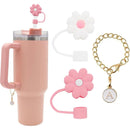 Ljojo 3pcs Silicone Straw Cover Set for Stanley Cup Tumblers