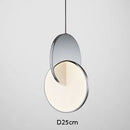 Modern Geometric Gold Silver Small Pendant Lamps Table Dining Bedroom Chandelier by Ljojo