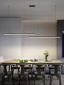 LED Pendant Light: Modern Black Restaurant Chandelier by Ljojo