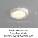 Ljojo LED Ceiling Light: White Black Room Lamp Home Decor Lighting