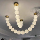 Nordic Style Acrylic Ball LED Pendant Light Chandelier for Home Decor by Ljojo