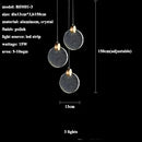Modern Lustre Bubble Crystal Pendant Light for Living Dining Room Decor by Ljojo