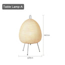 Ljojo Wabi-sabi LED Table Lamp: Tripod Rice Paper Pomelo Art Chandelier for Living Room