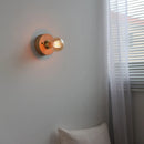 Ljojo LED Wall Lamp Pull Chain Switch Wood Stair Lighting Mirror Light