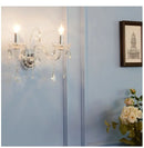 Ljojo Luxury Crystal Chandelier LED Pendant Lamp Elegant European Hanging Light