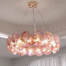 Ljojo Luxury Colorful Glass LED Pendant Lights French Modern Living Room Hanging Lamp
