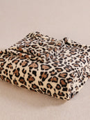 Cheetah Leopard Print Flannel Blanket by Ljojo - Soft Microfiber for Bed & Couch