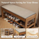 Ljojo™ 2-Tier Shoe Rack Bench, Modern Design, 550lbs Capacity