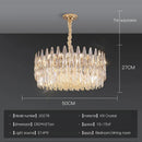 Crystal Villa Chandelier Long Stairway Light Luxury Modern Ljojo