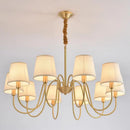 Modern Led Chandelier Lamp for Living Room by Ljojo - Simple Fabric Kitchen Dining Room Lighting
