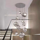 Ljojo LED Pendant Chandeliers for Modern Staircase Living Room Decor